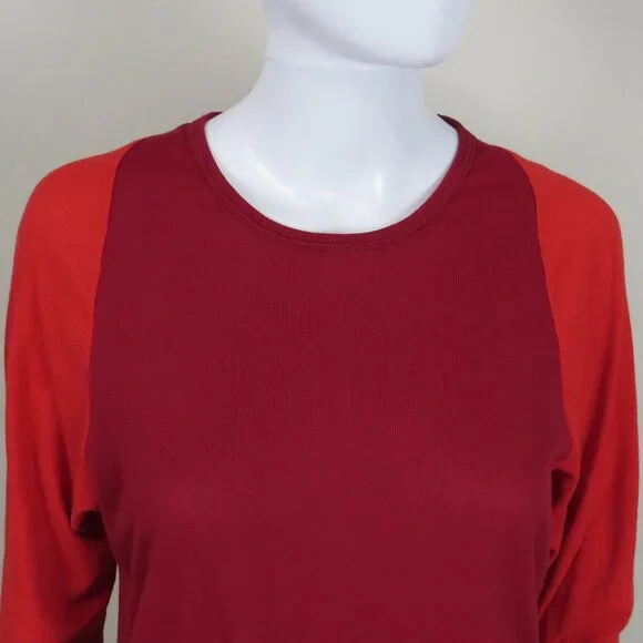 Patagonia Capilene 2 Women's Shirt Base Layer SIZE XL Red - Picture 3 of 11